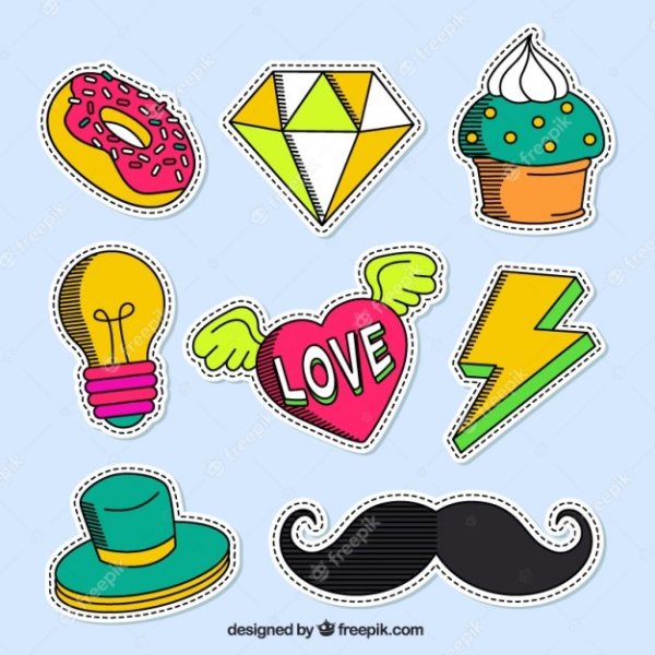 Легшкие рисунки длягнаклеек