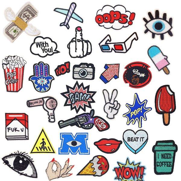 Наклейки для значков