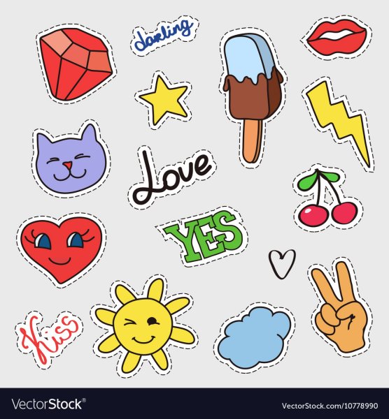 Нарисовать разноцветные патчи