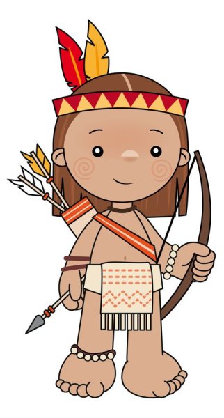 Индеец рисунок для детей