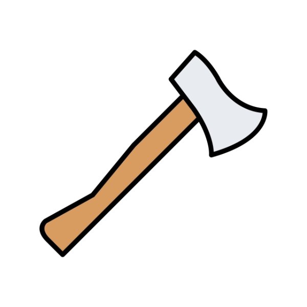 Топор мультяшный