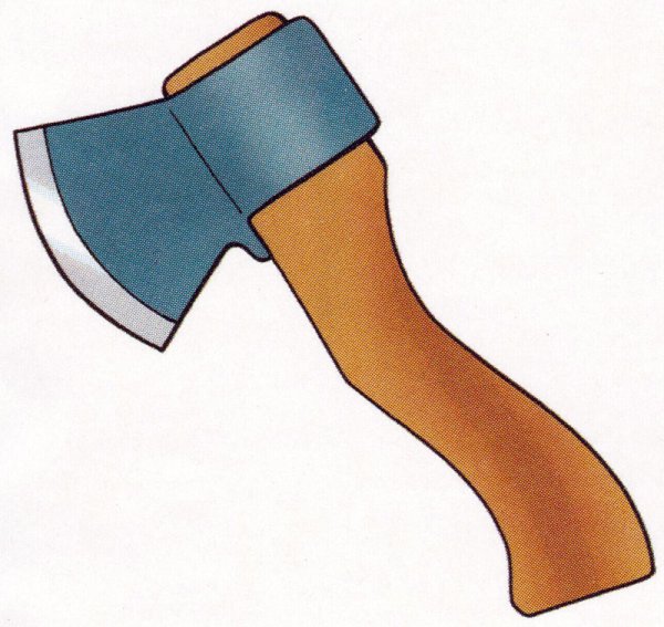 Топор раскраска для детей