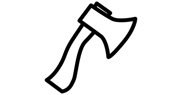 Топор раскраска для детей