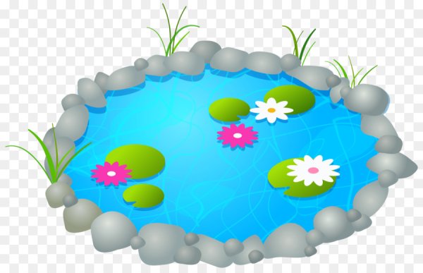 Пруд мультяшный