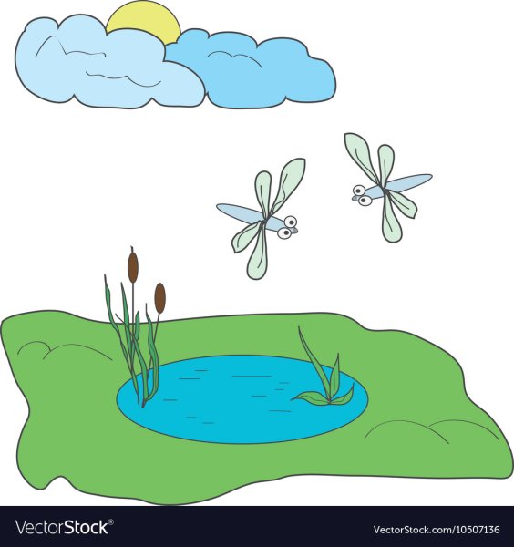 Нарисовать прудик маленький