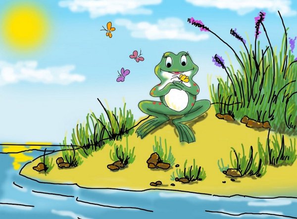 Болото лягушки путешественницы