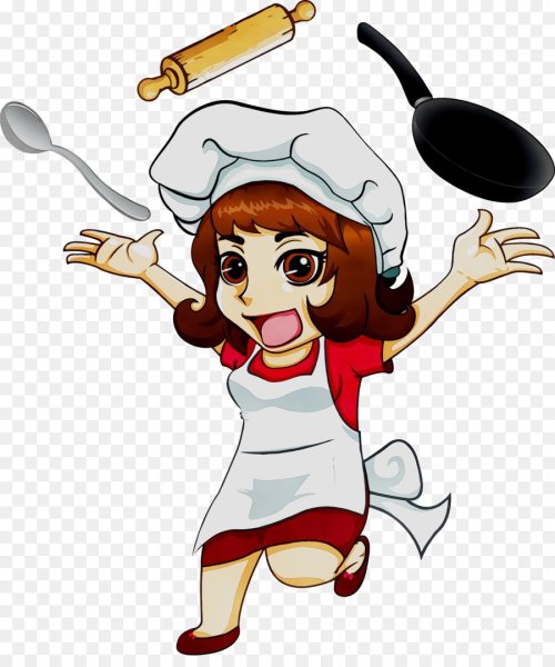 Повар рисованный