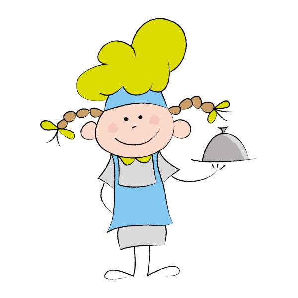 Повар в детском саду вектор