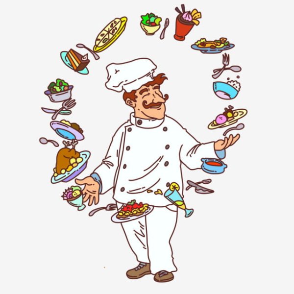 Кулинарный мастер класс на прозрачном фоне