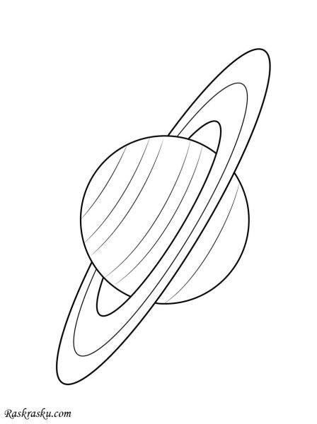 Планеты солнечной системы раскраска Сатурн