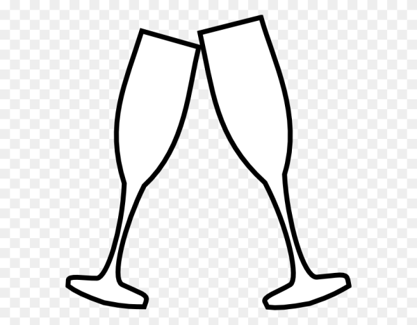 Бокал шампанского вектор