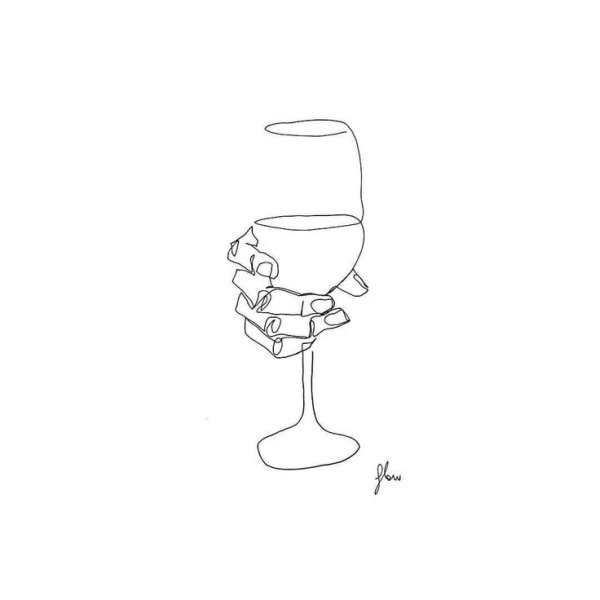 Эскизы тату вино