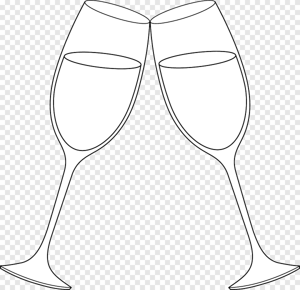 Трафарет фужера