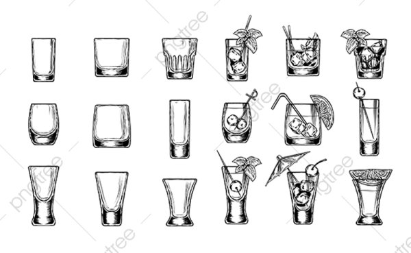 Графическое изображение рюмки