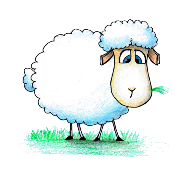 Овечка мультяшная