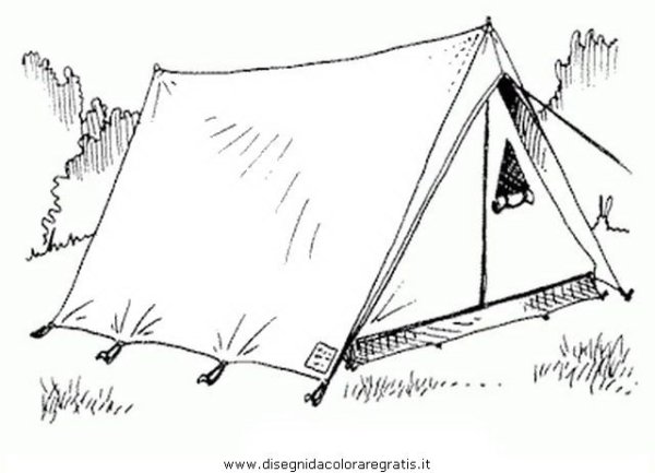 Палатка раскраска для детей