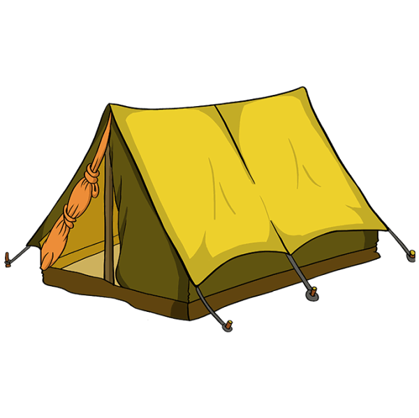 Палатка туристическая раскраска