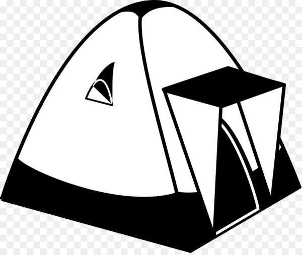 Палатка нарисовать легко