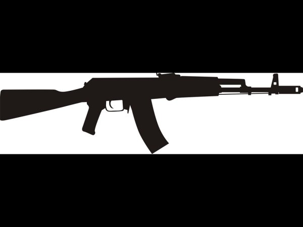 Автомат Калашникова силуэт