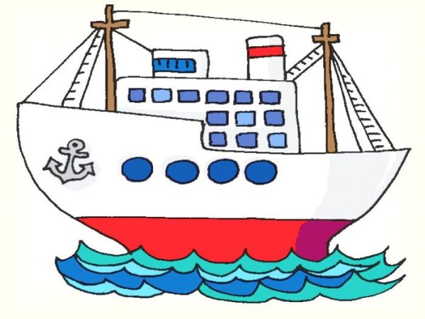 Детские рисунки кораблей