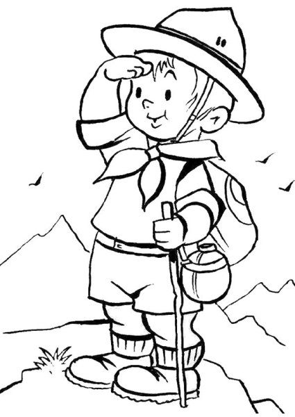 Раскраска путешественник