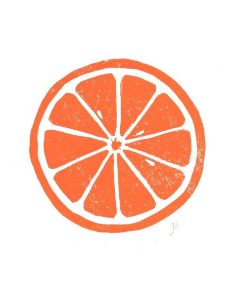 Нарисовать апельсин