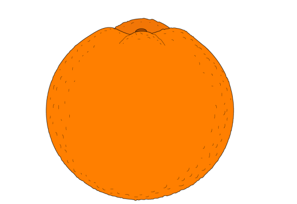 Апельсин шаблон