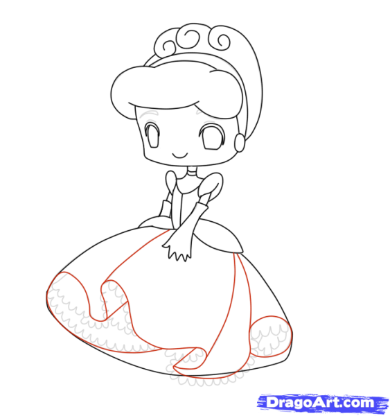 Нарисовать принцессу легко
