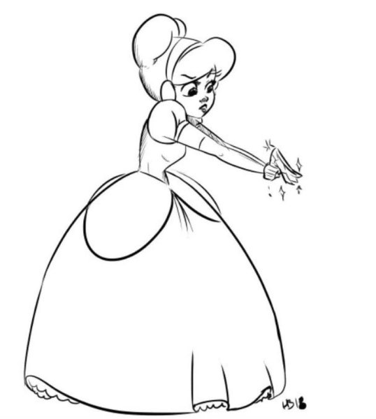 Золушка эскиз