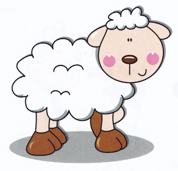 Раскраска милая Овечка