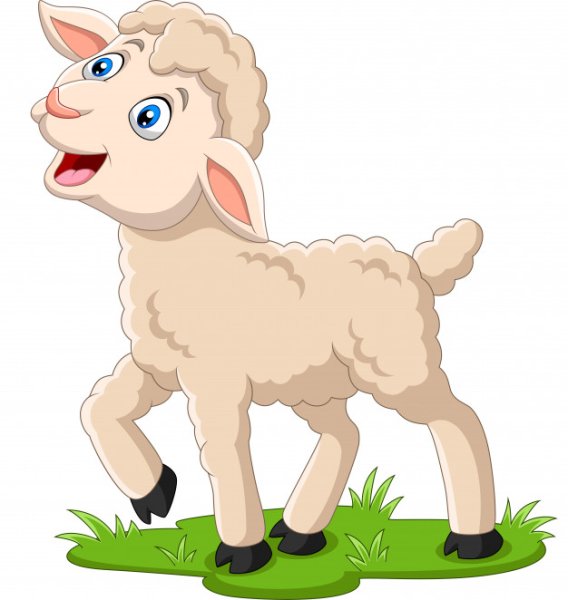 Ягненок мультяшная