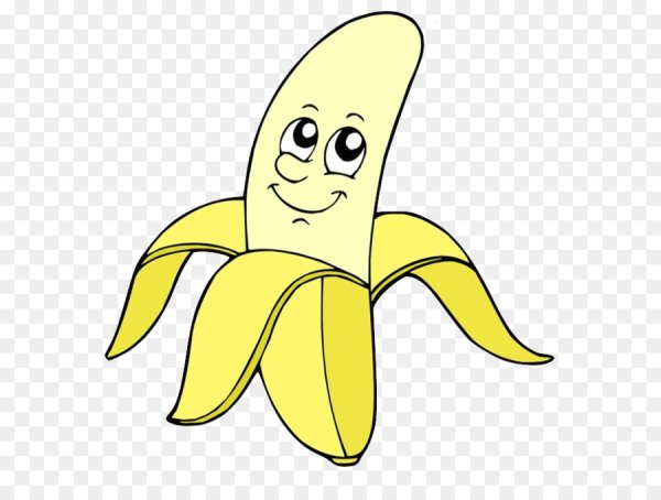 Банан мультяшный