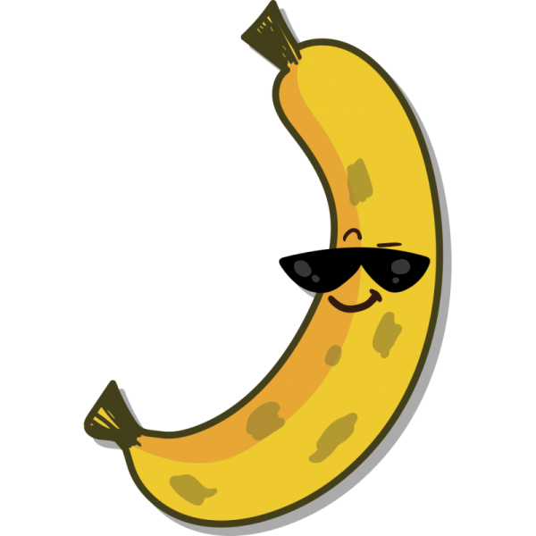Наклейки на бананах