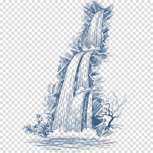 Водопад красками