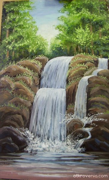 Водопад скетч