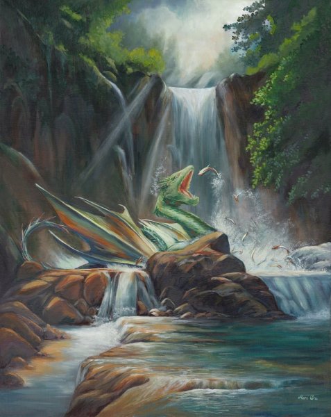 Водопад Наброски