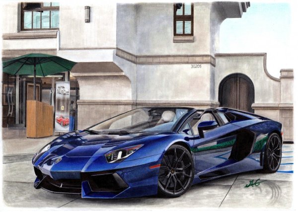 Ламборджини для рисования