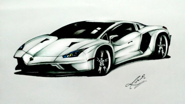 Марка Ламборгини рисунок