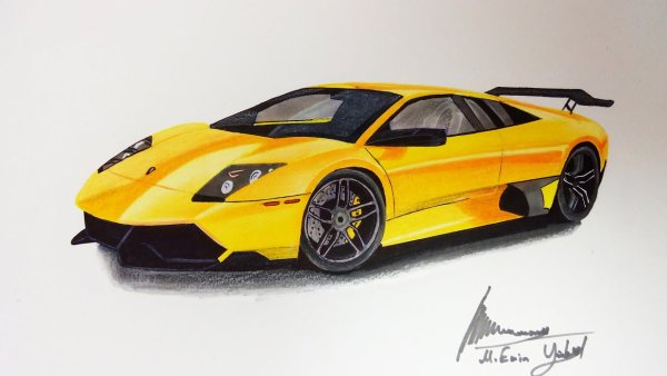 Ламборджини Мурселаго рисунок