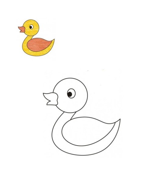 Рисование уточки