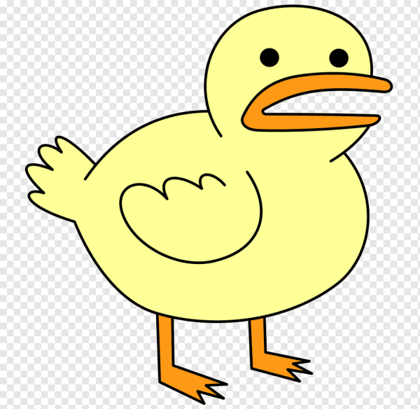 Утка нарисованная