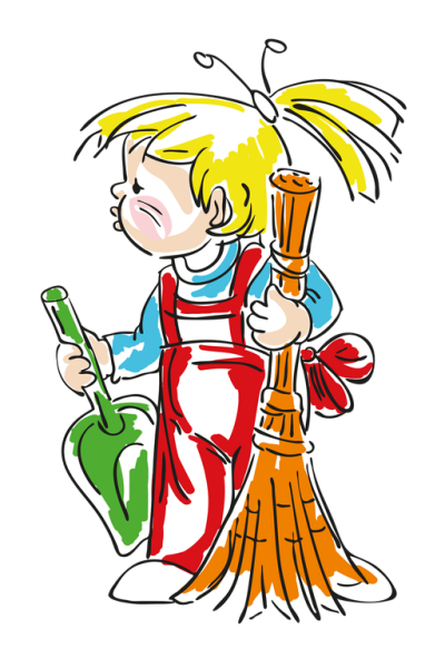 Уборка иллюстрация