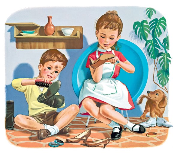 Картина мамины помощники