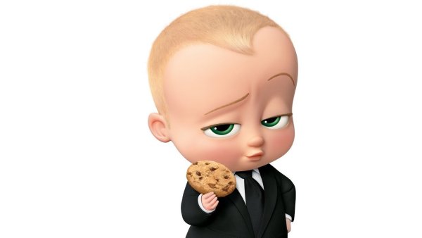 Босс молокосос за столом