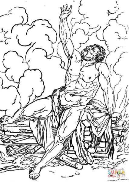 12 Подвигов Геракла раскраска