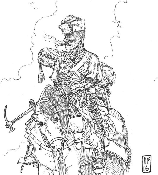 Раскраска Козак Тарас Бульба