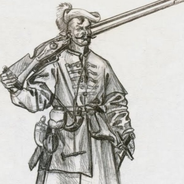 Казак рисунок карандашом