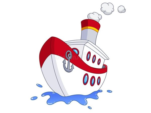 Тема транспорт Водный рисование