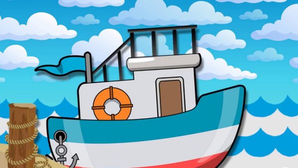 Пароход иллюстрация