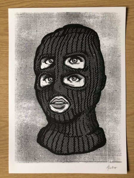 Лицо в Балаклаве арт